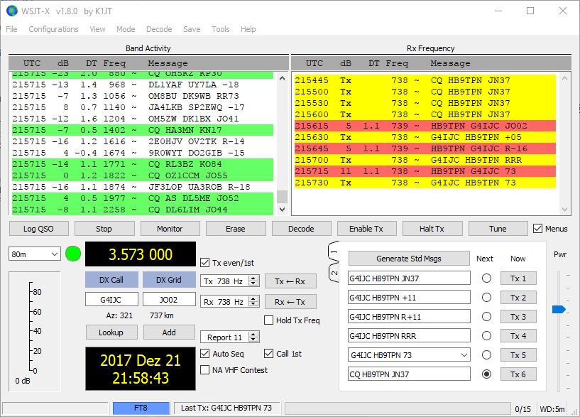 WSJT FT8 2